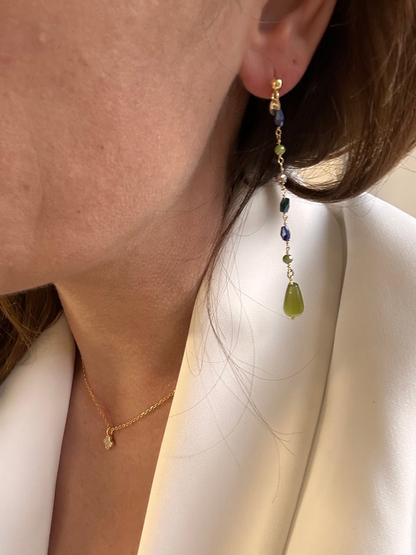 Orecchini Goccioline Verdi