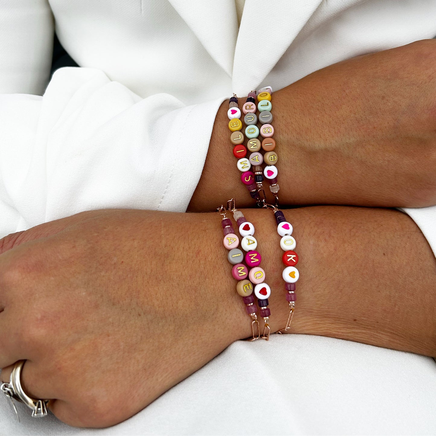 Bracciale Candy con maglia rettangolare