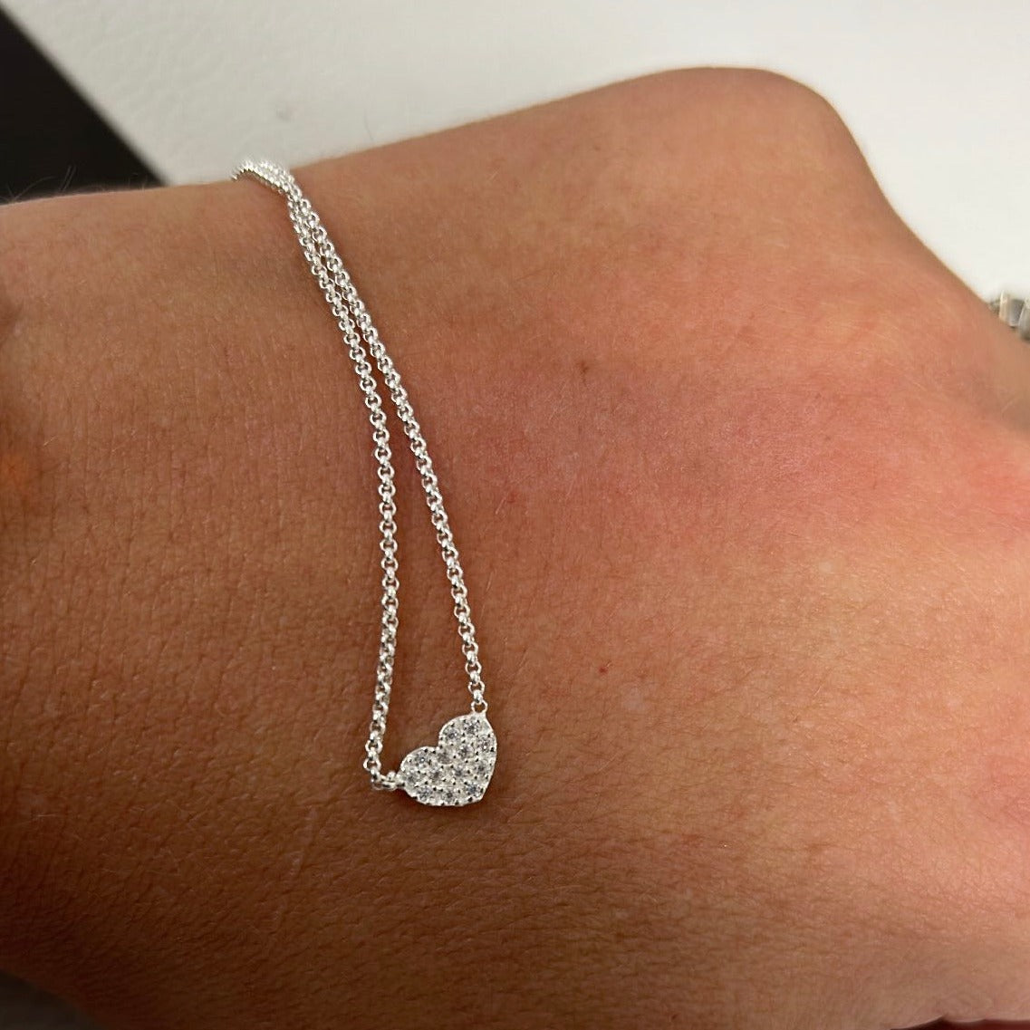 Collana con Cuore in Linea