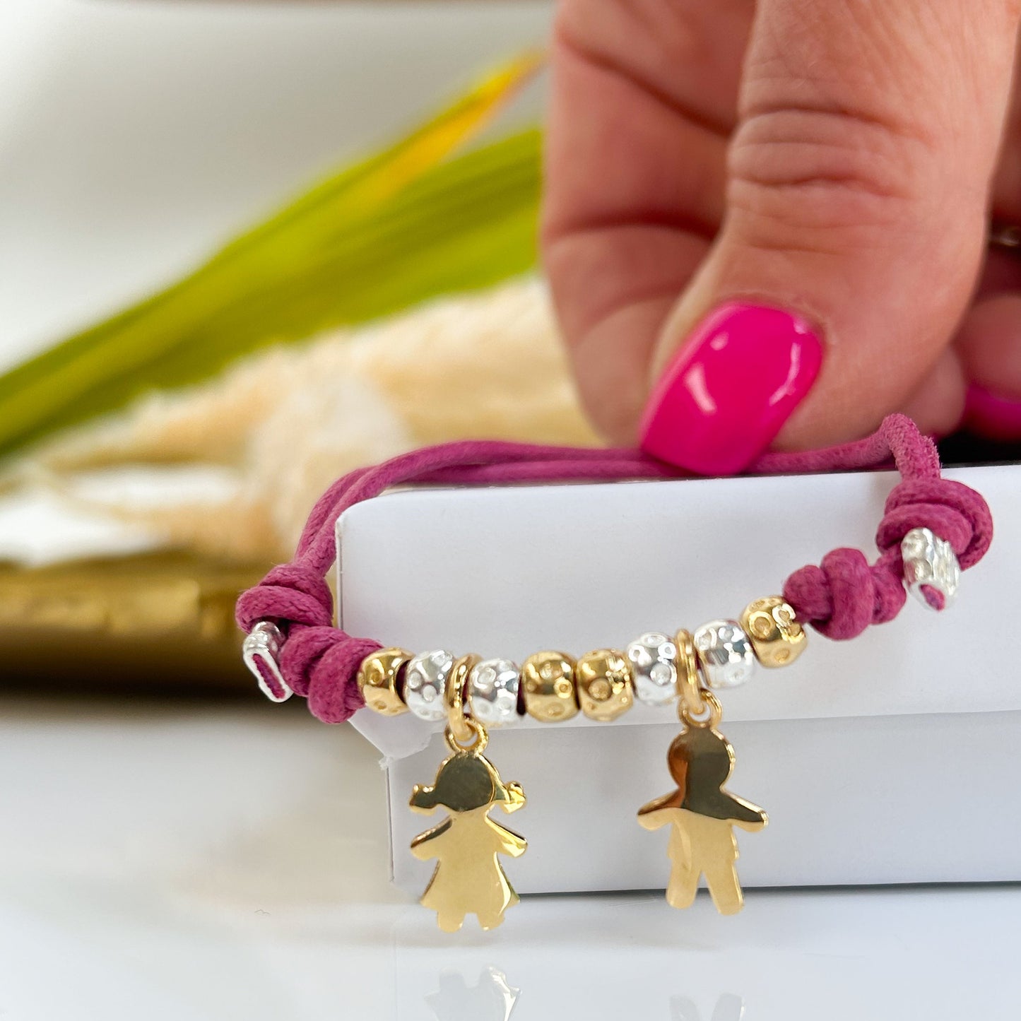 Braccialetto Satelliti Cordino Donna : Bimbo & Bimba