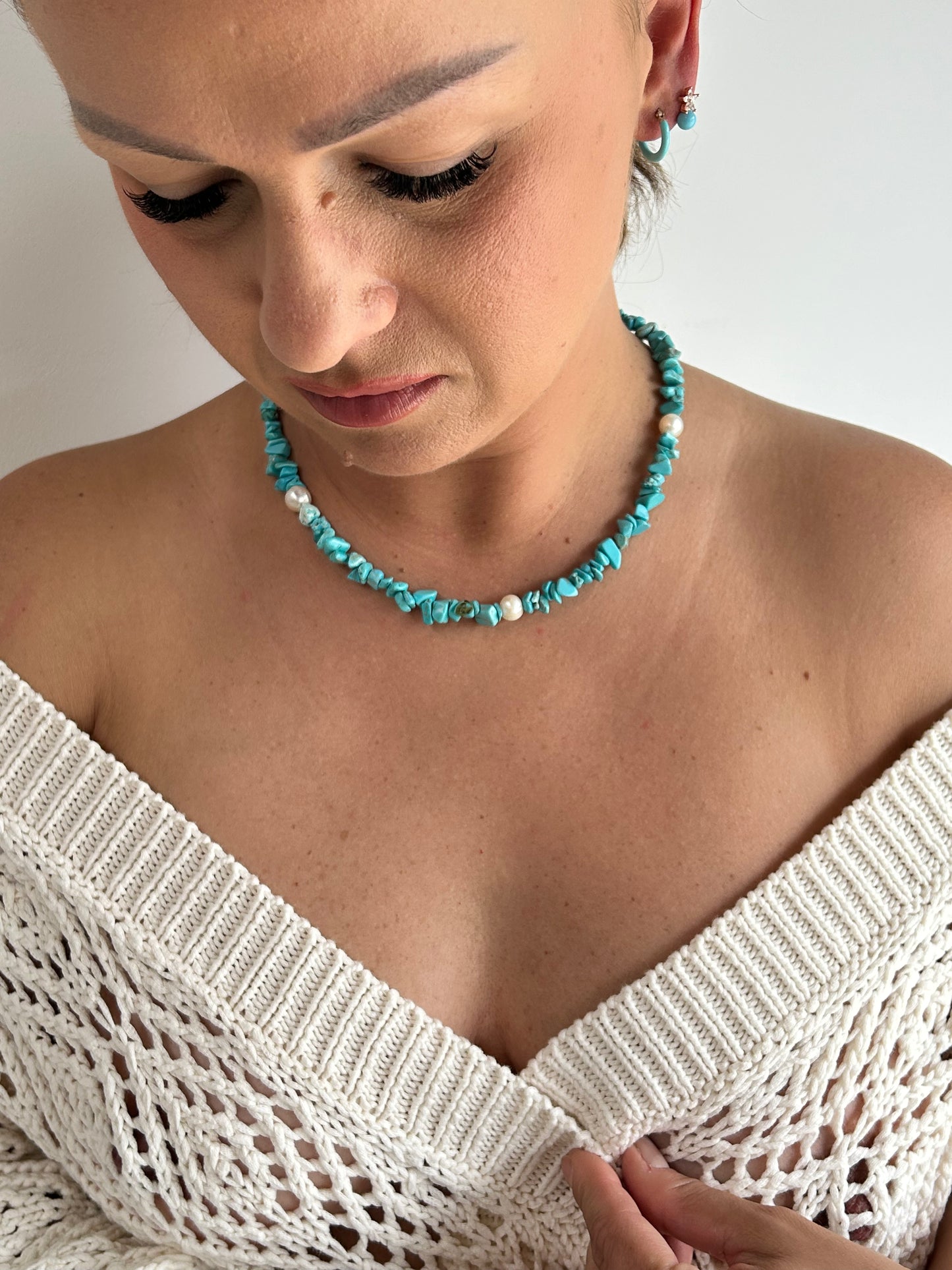 Collana Turchese & Perle