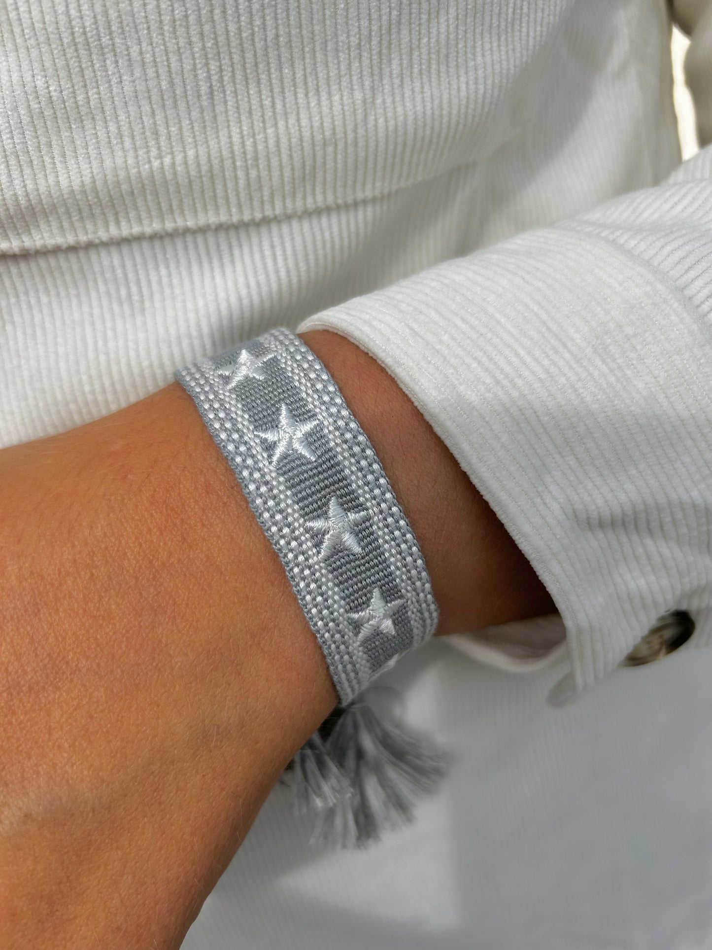 Bracciali Jadore - Grigio Polvere Stelle Bianche -