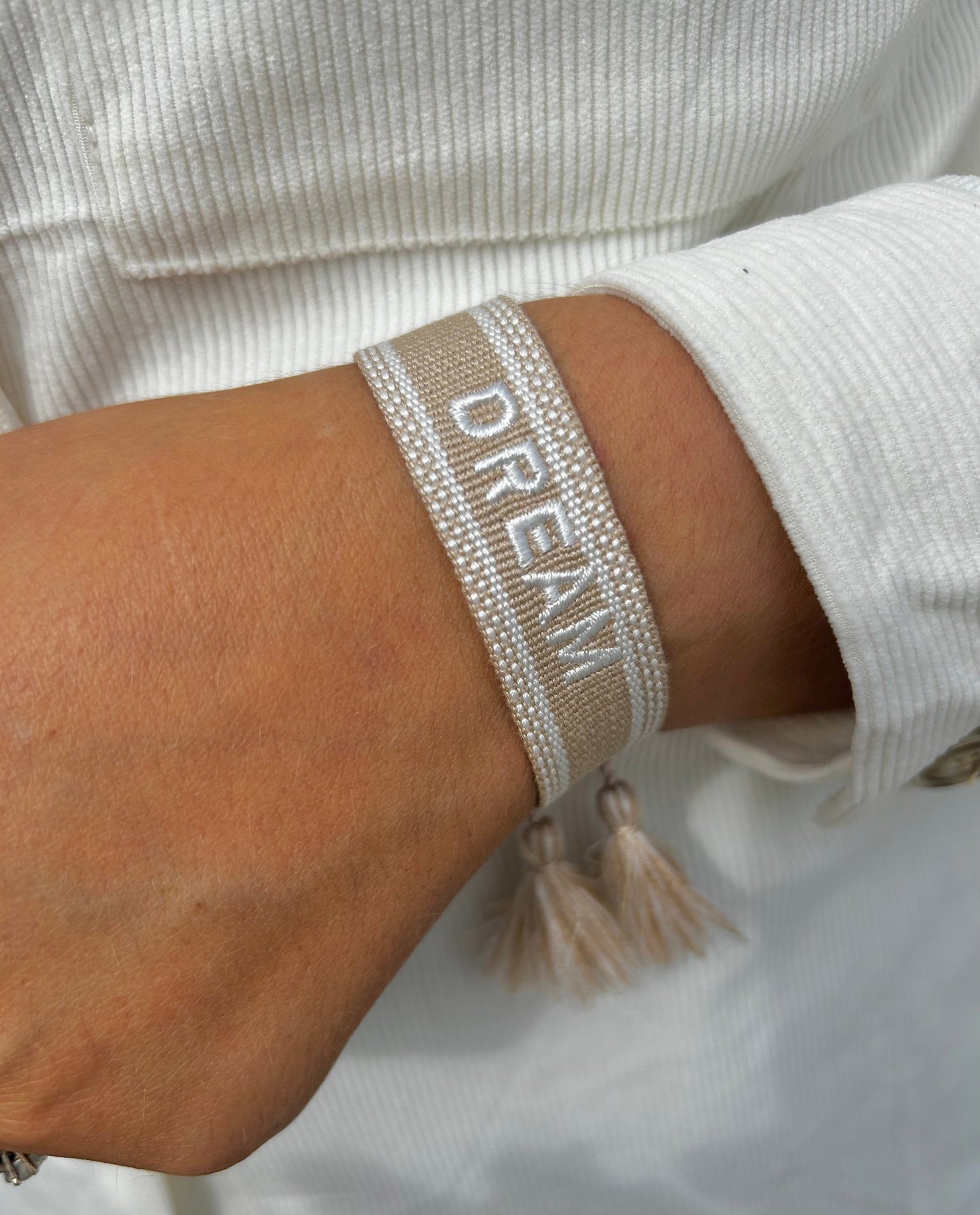 Bracciale Jadore - Beige Stelle Bianche -