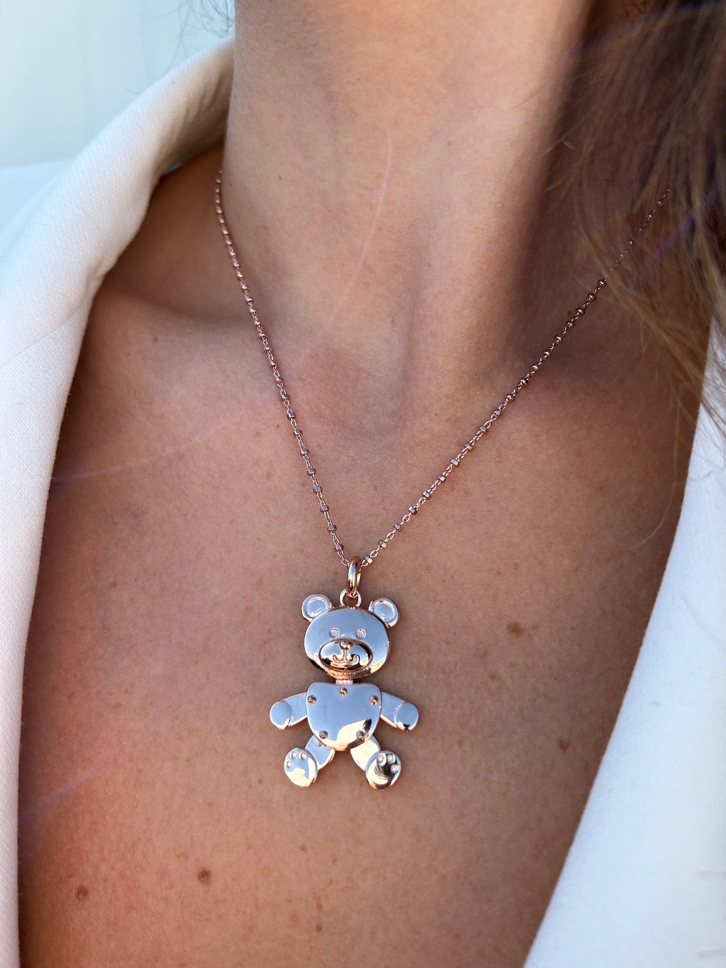 COLLANA DADINI + CIONDOLO TEDDY GRANDE