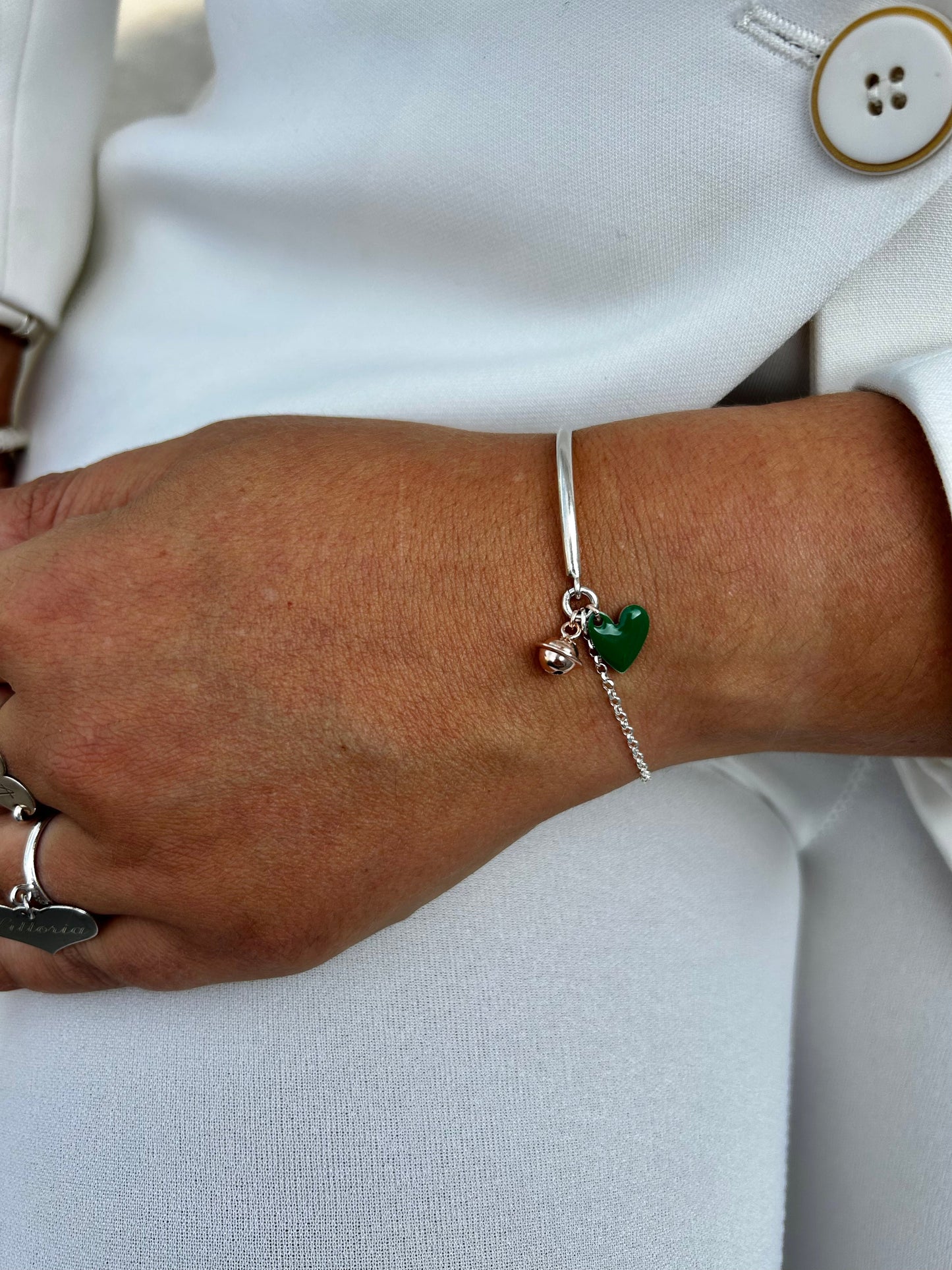 Bracciale Archetto Batticuore - Catena Rolò - Argento 925 Dorato