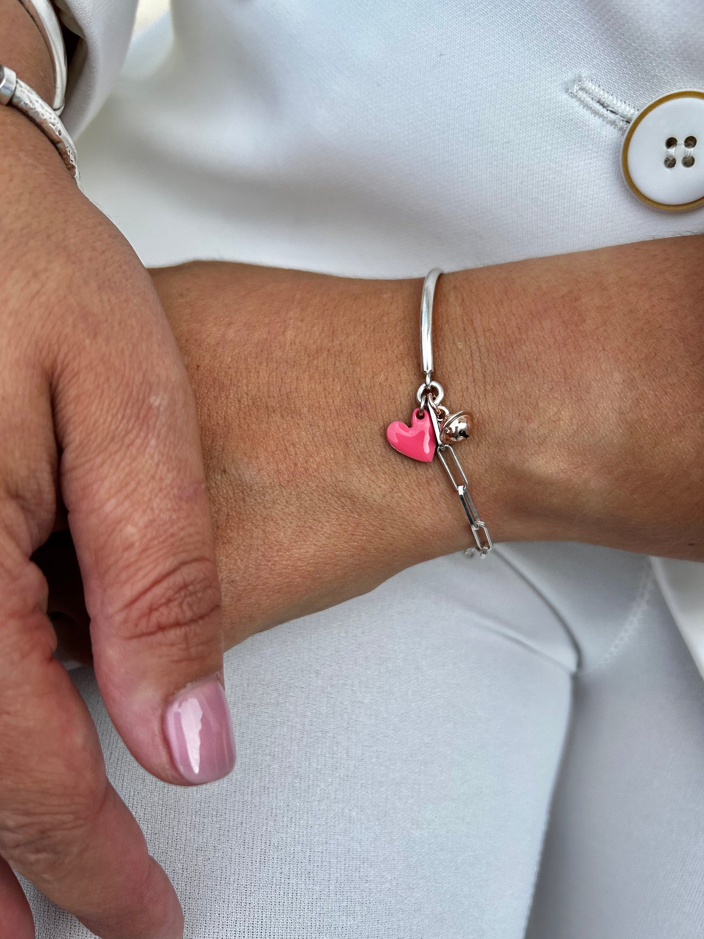 Bracciale Archetto Batticuore - Maglia Rettangolare -