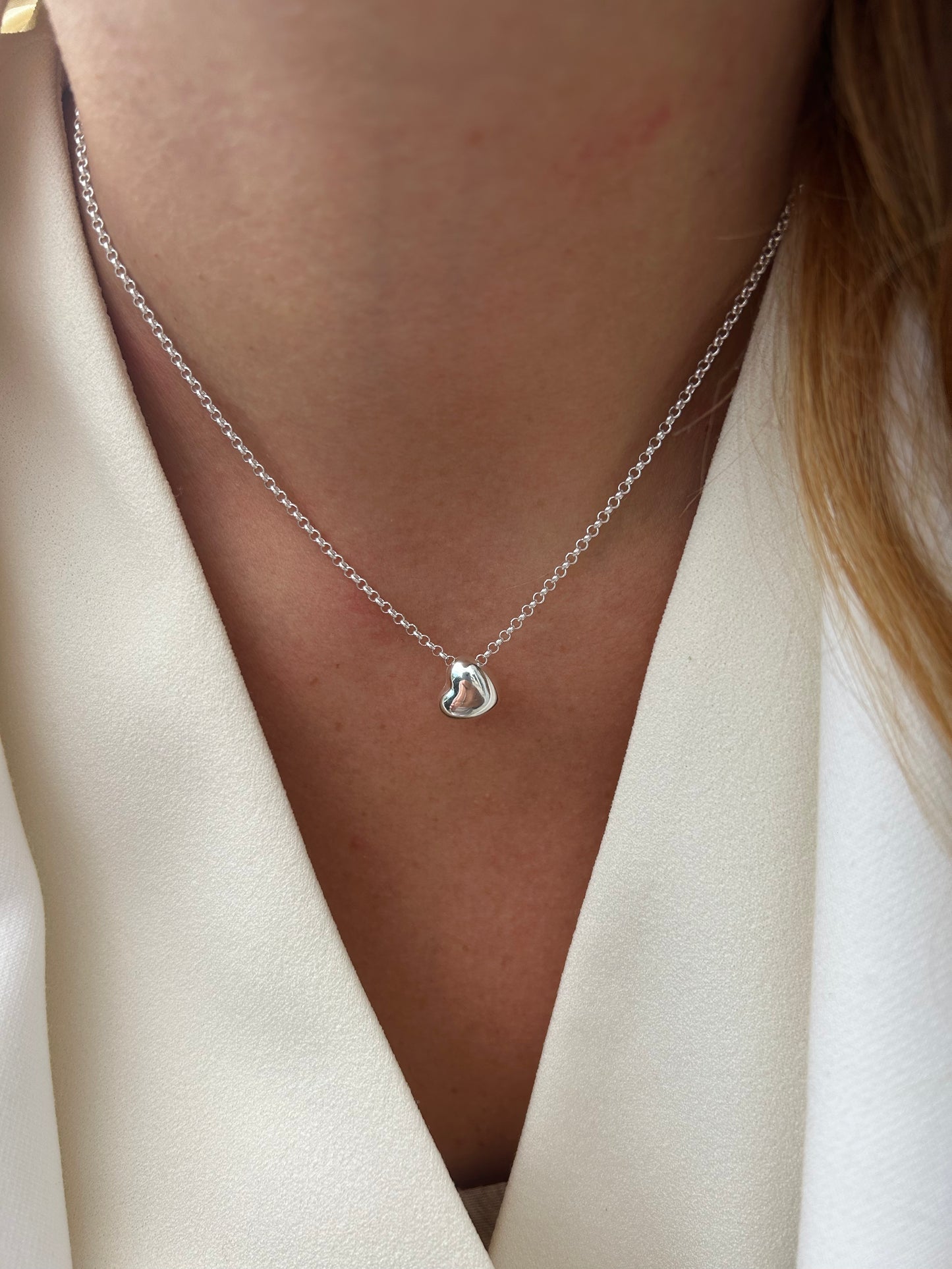 Collana Big Heart - Cuore Inclinato Piccolo -