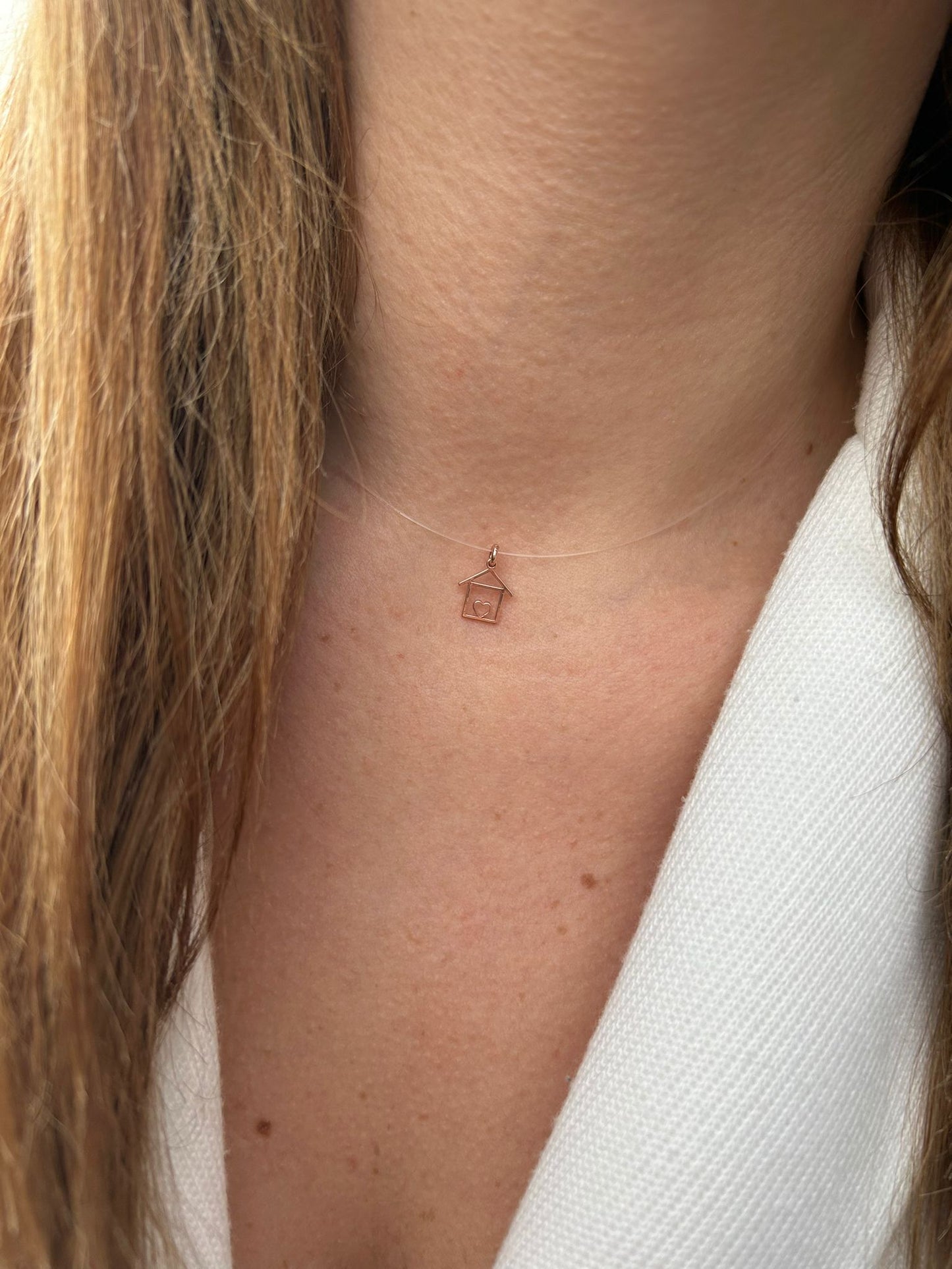 Collana invisibile casetta love