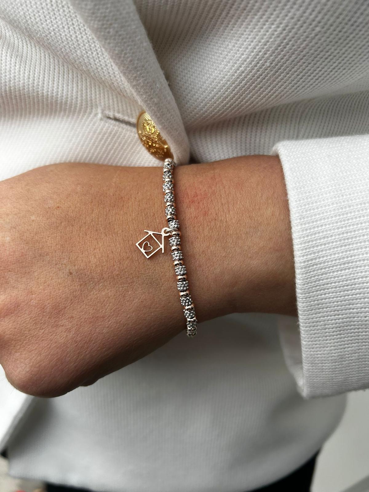 Bracciale pepite casetta love