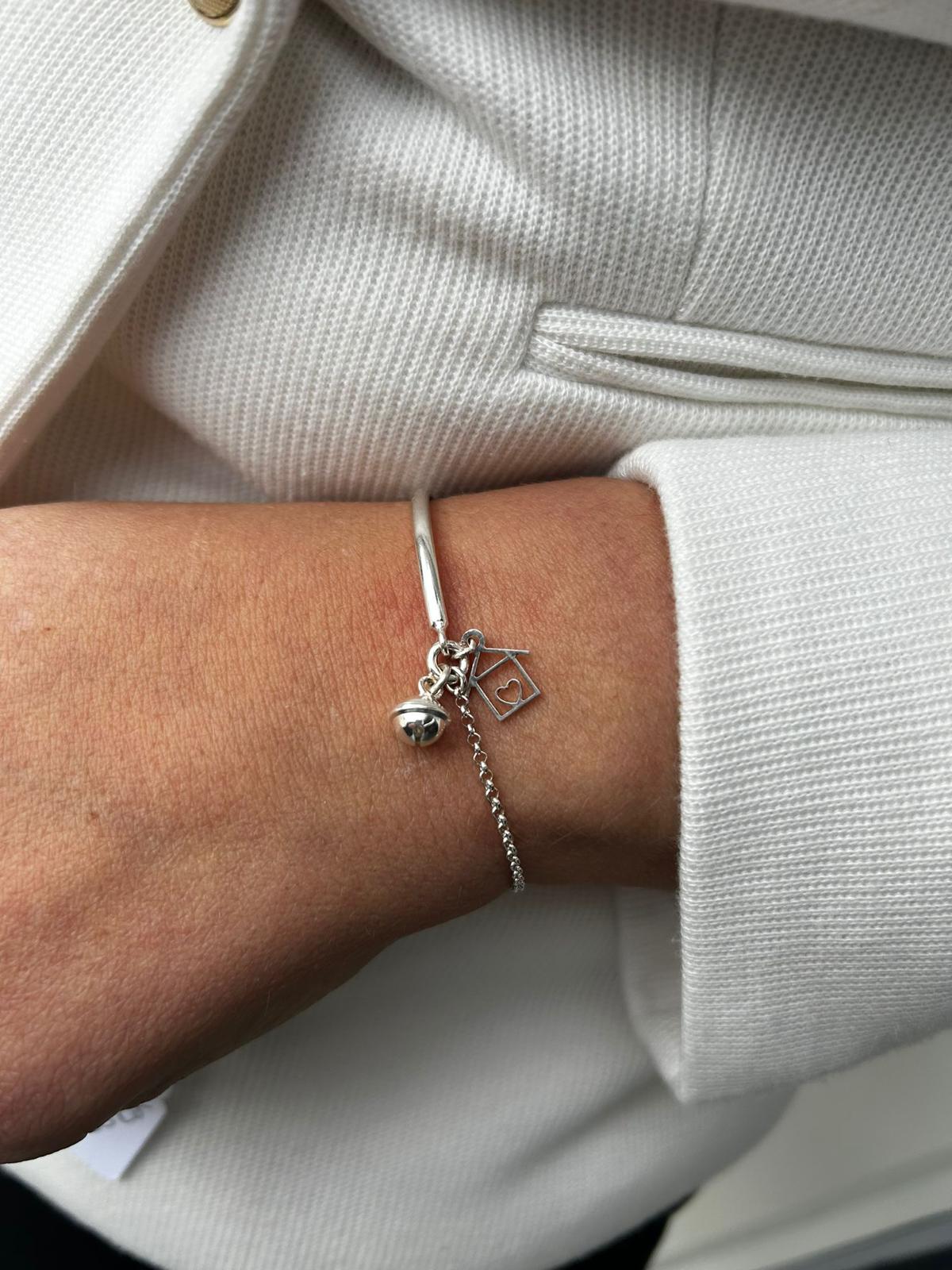 Bracciale rolò casetta love