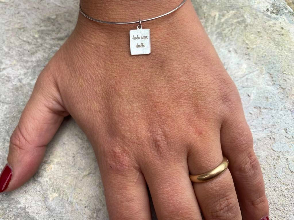 Bracciale Ali di Parole - Sorridi Sempre