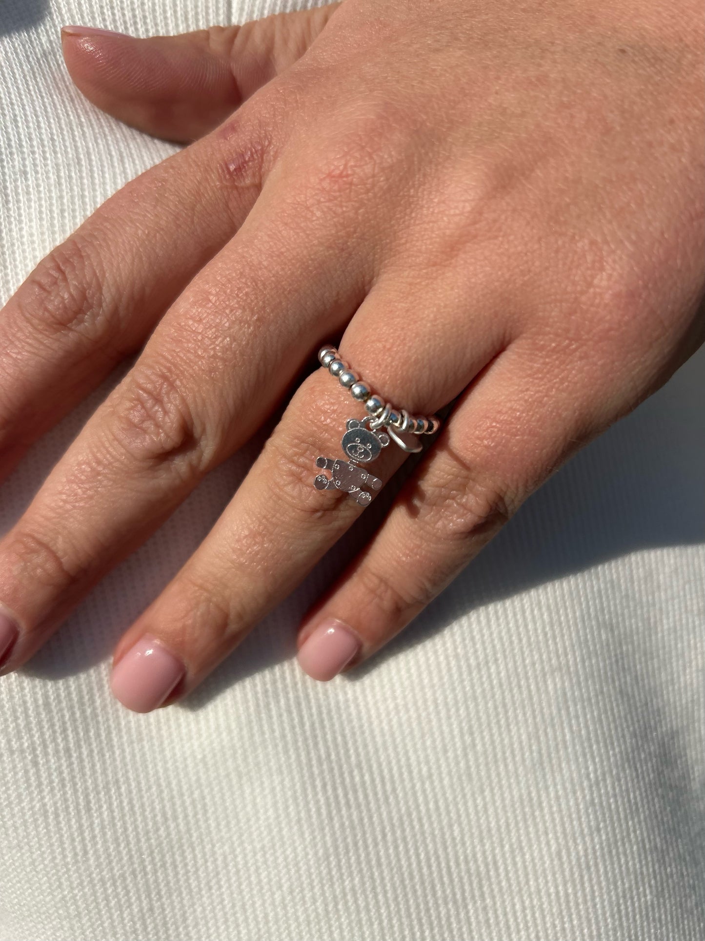Anello Teddy Argento