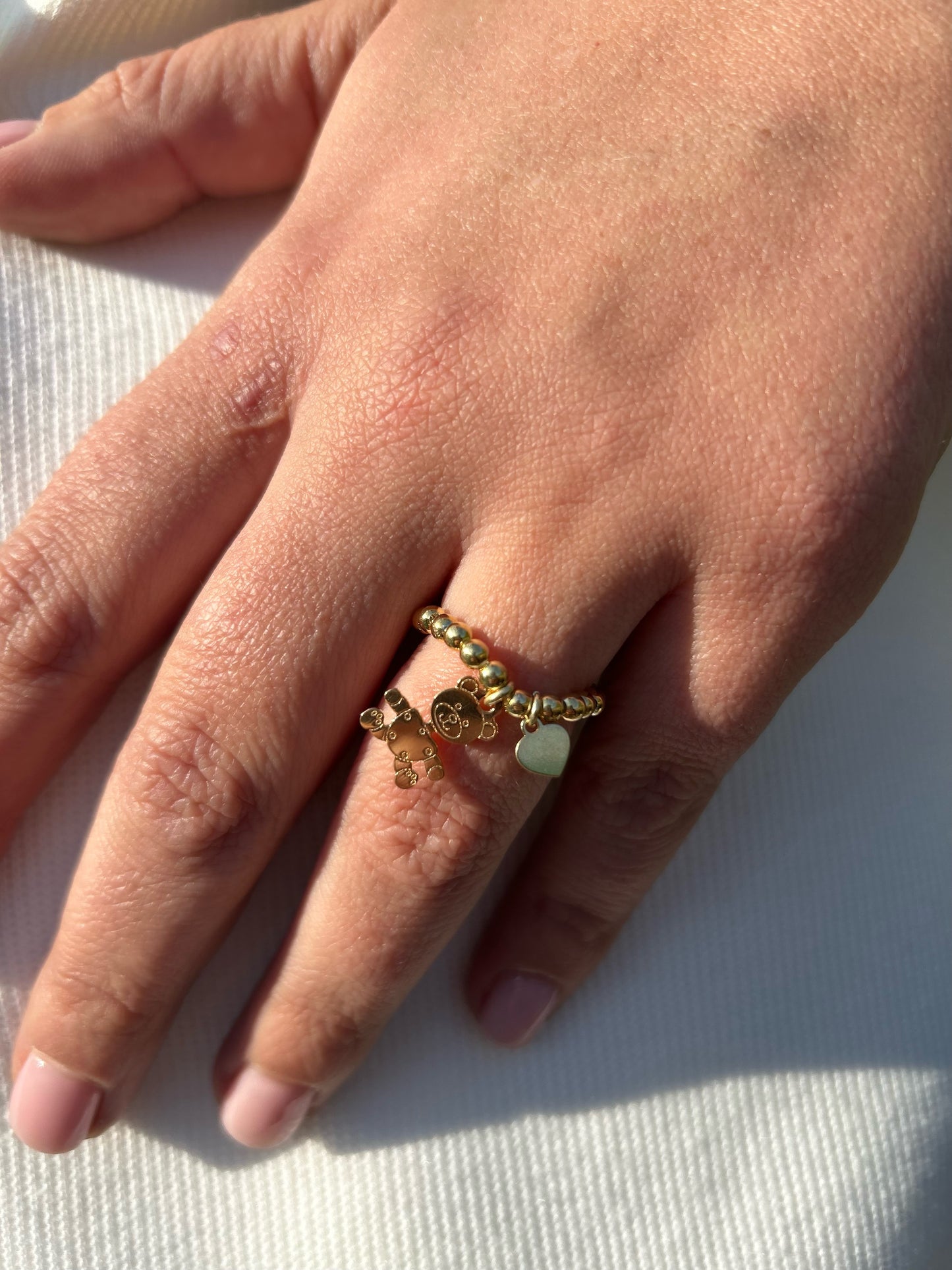 Anello Teddy Argento Dorato