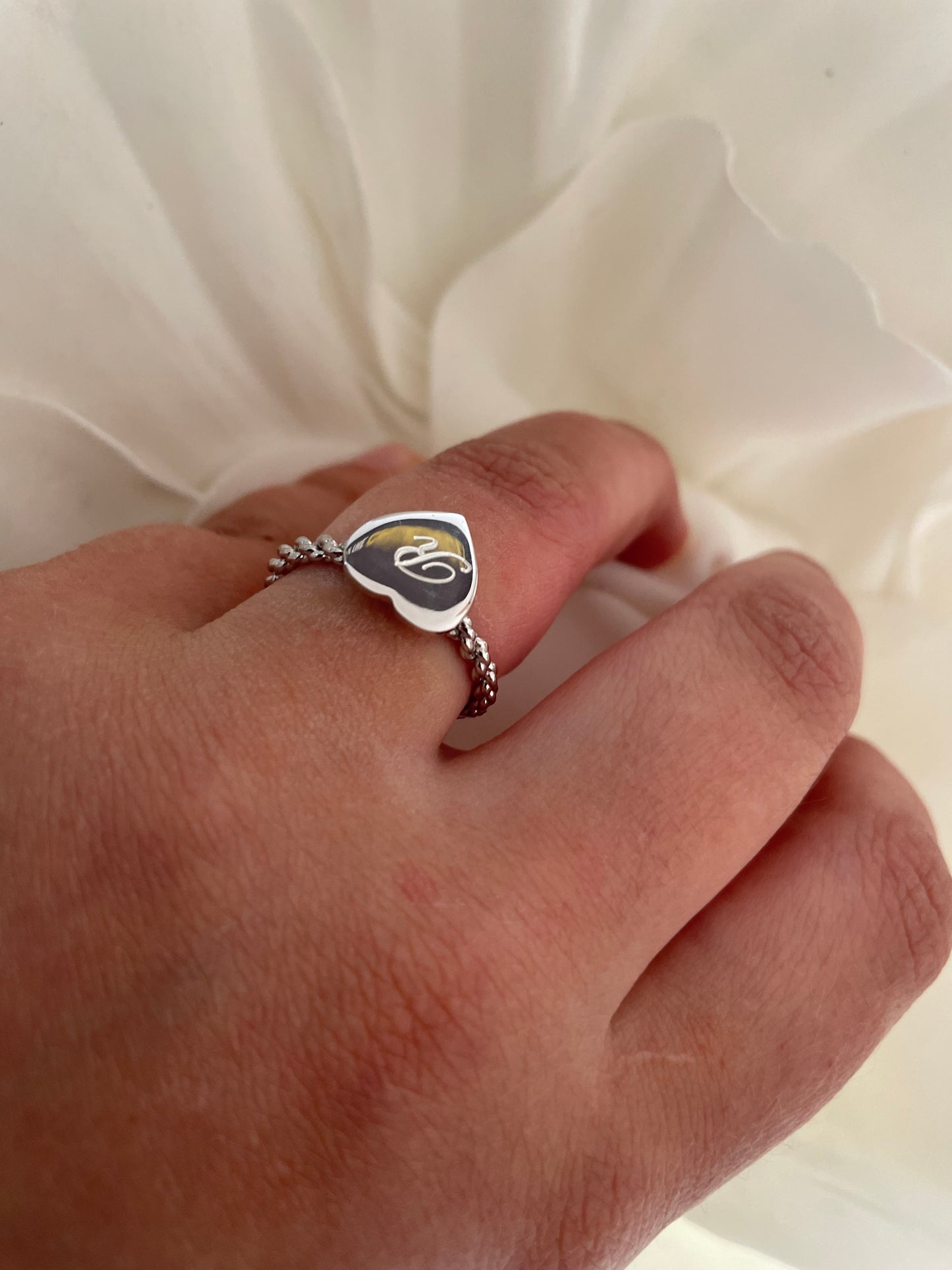 Anello Cuore Incisione