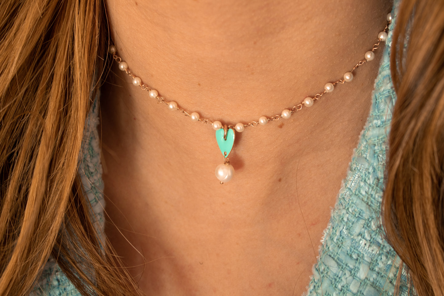 Collana Goccia Di Cuore
