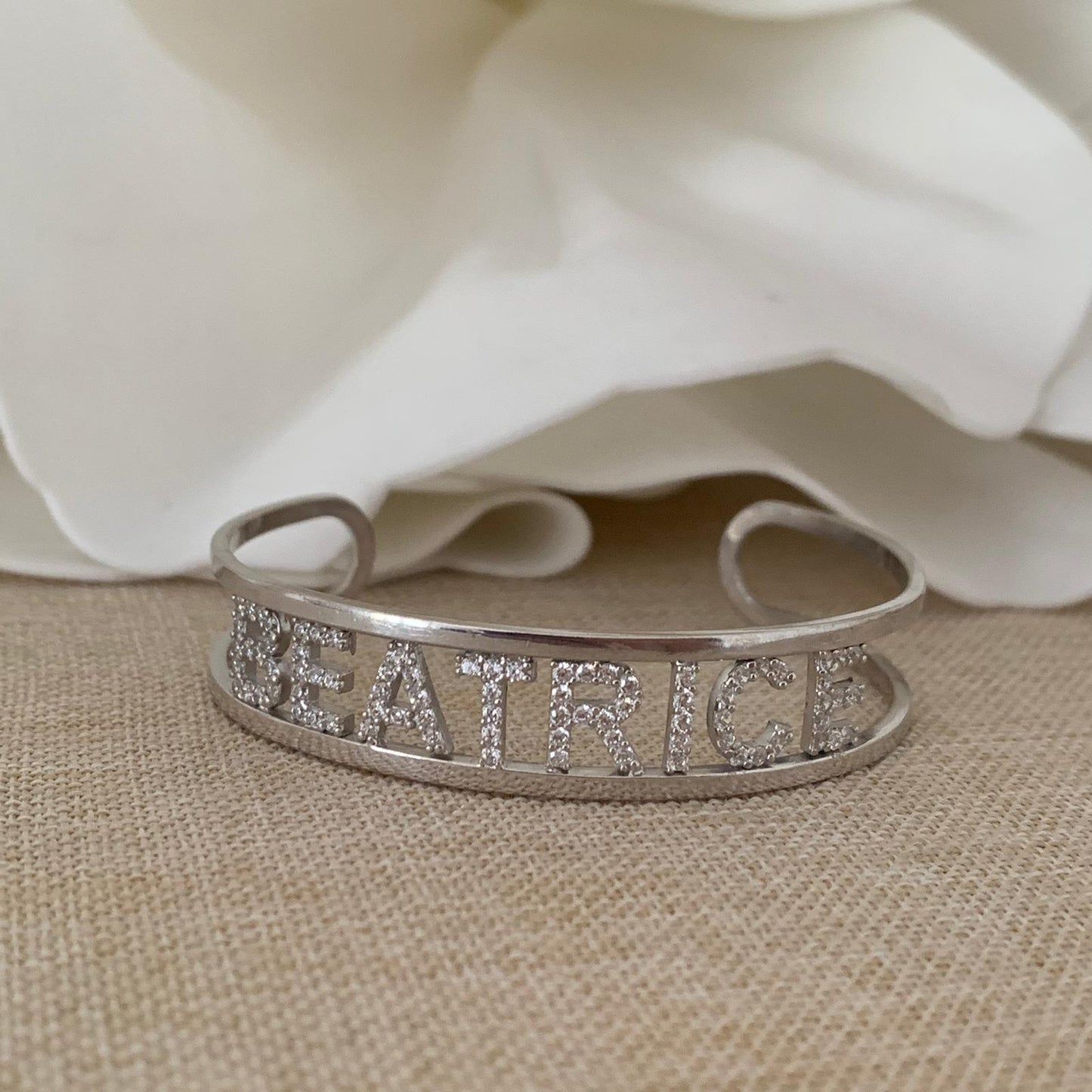 Bracciale Schiava Lettere Zirconi