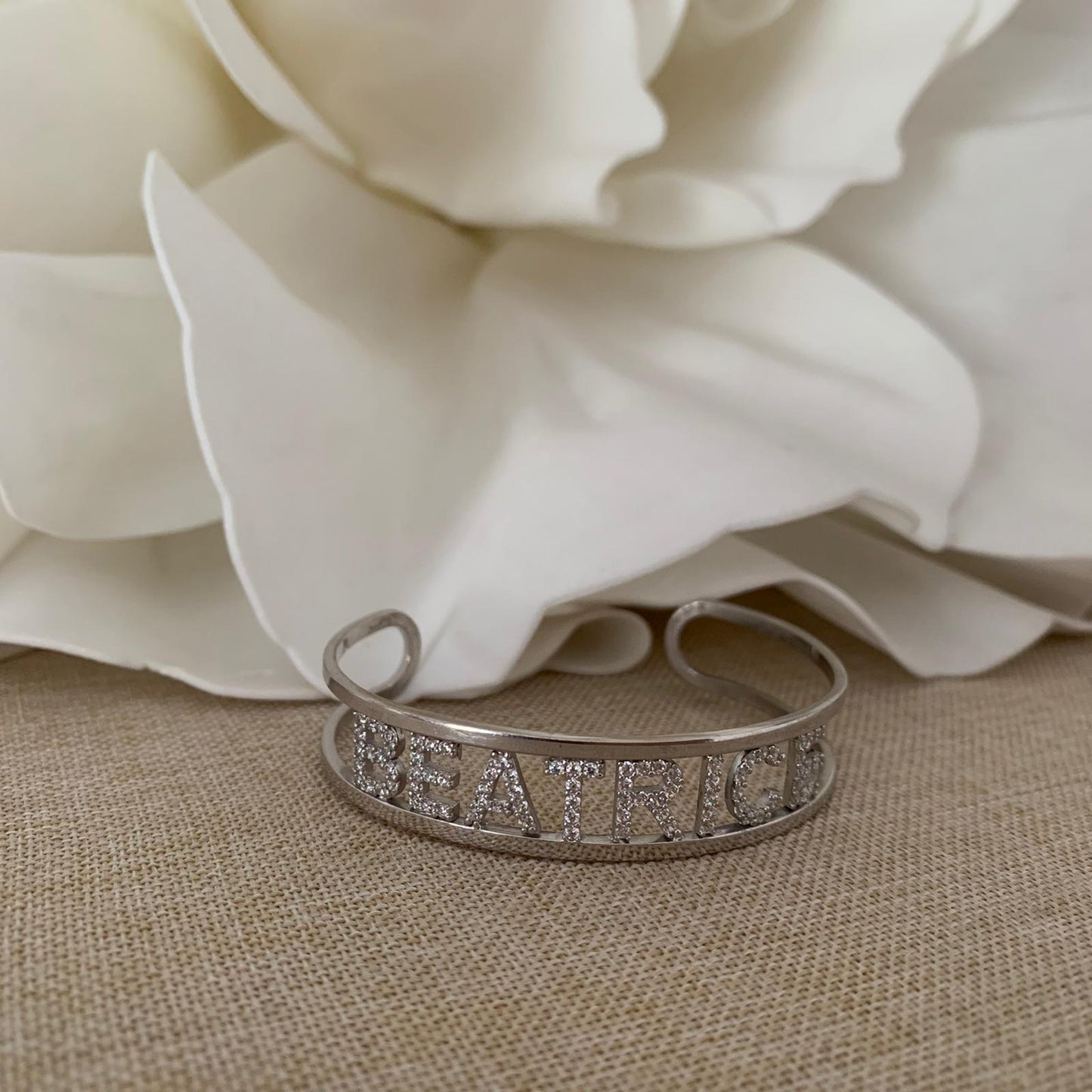 Bracciale Schiava Lettere Zirconi