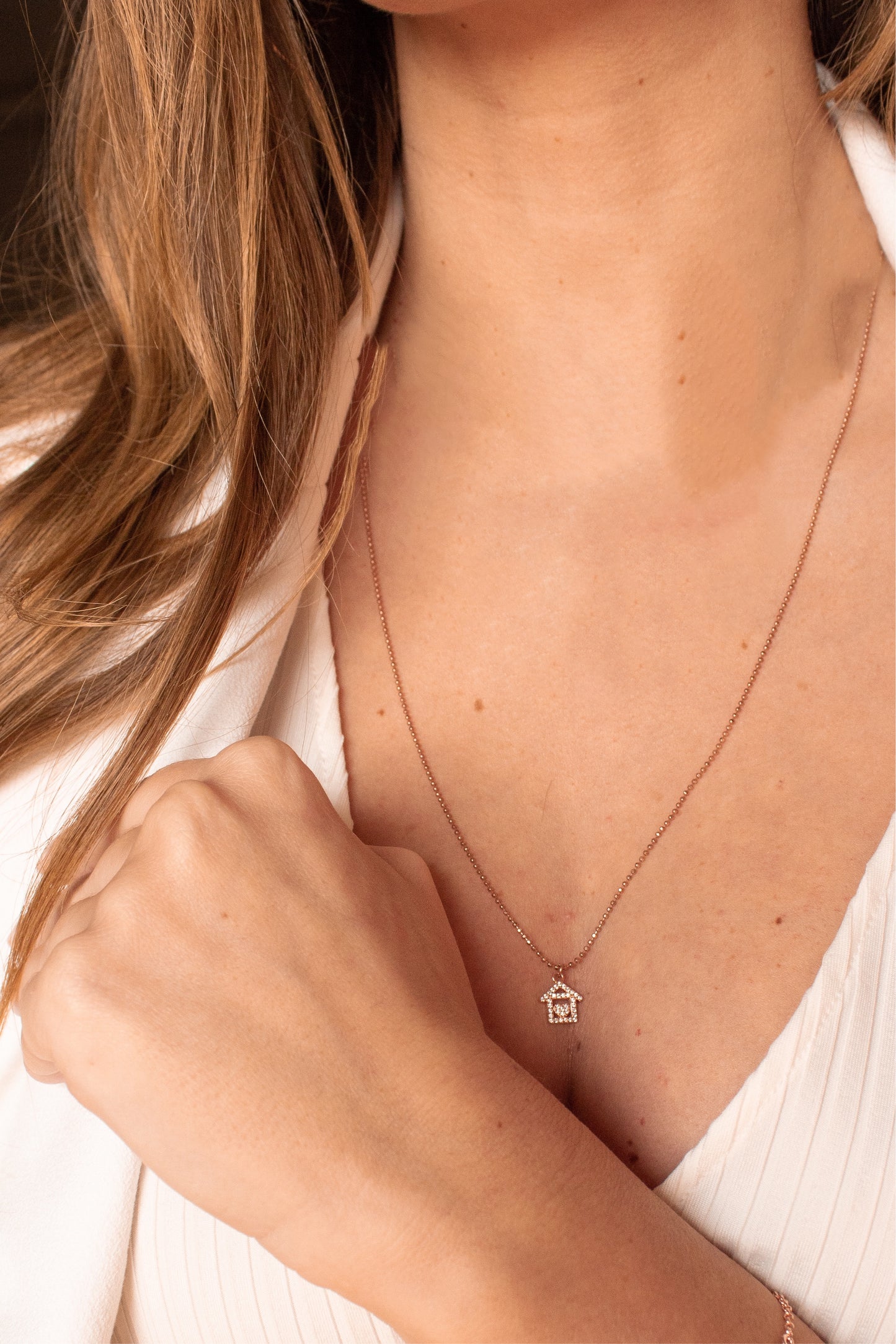 Collana Casetta Zirconi