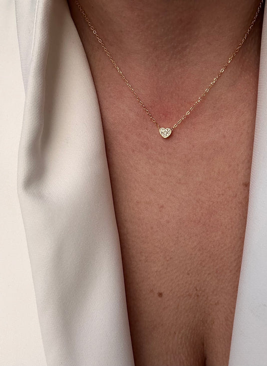 Collana Cuoricini Zirconi