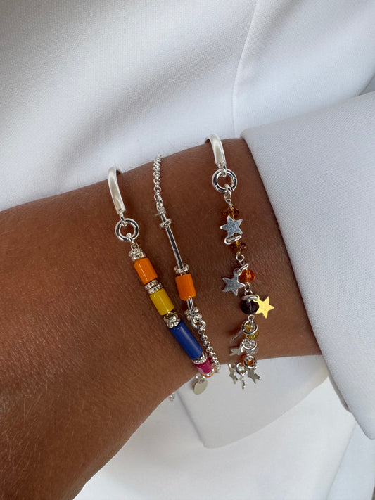 Bracciale Archetto Color Pop – Stelline-  Argento 925