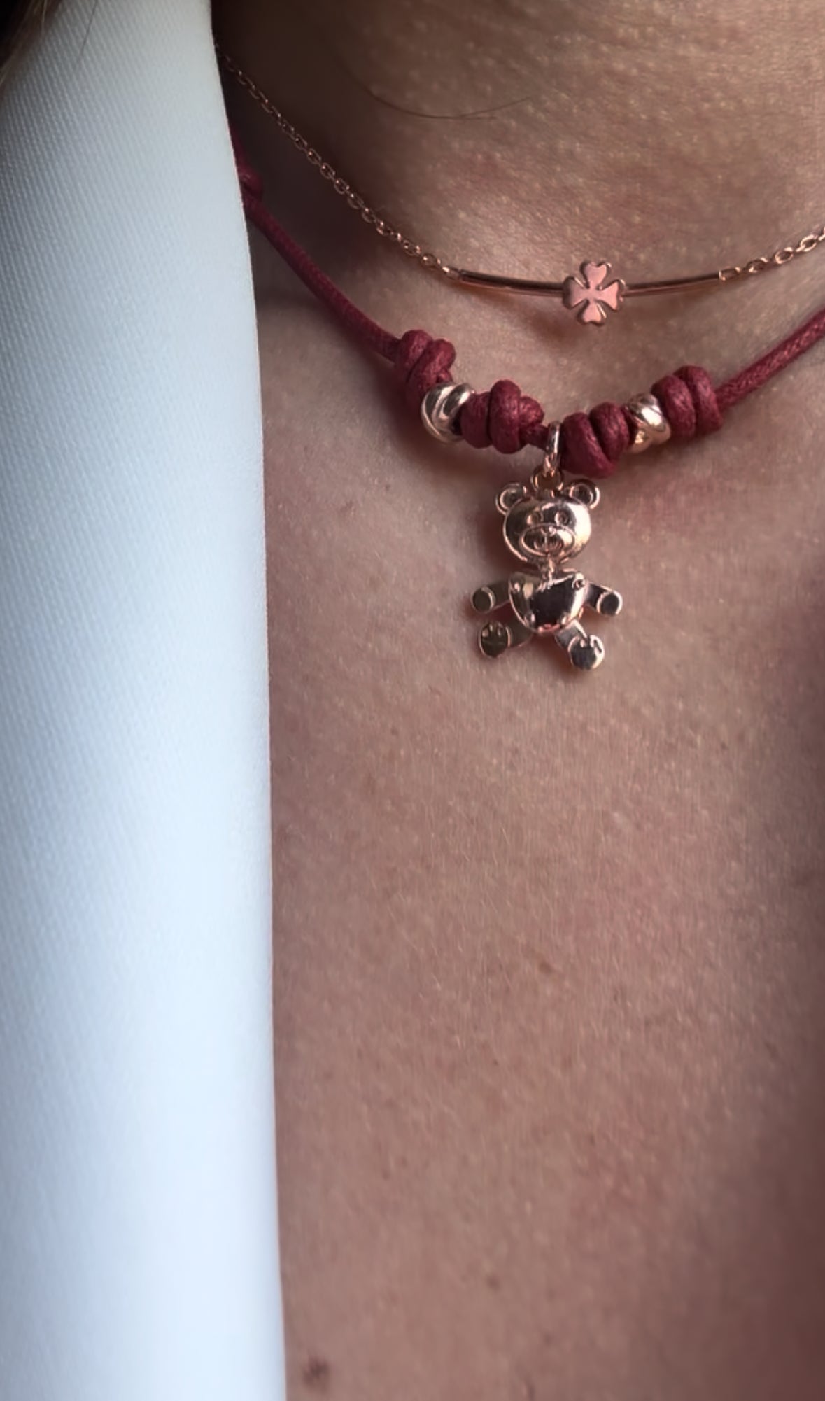 Teddy Mini Cordino Colorato Rosso