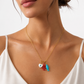 Collana Cuore Corallo e Pesciolino
