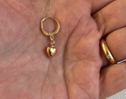 Orecchini  scattini con cuore Allungato