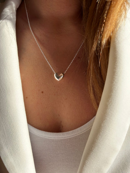 Collana Big Heart - Cuore In Linea Medio  -