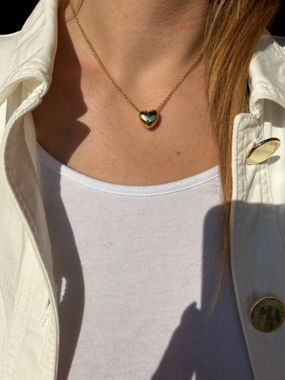 Collana Big Heart - Cuore In Linea Medio  -