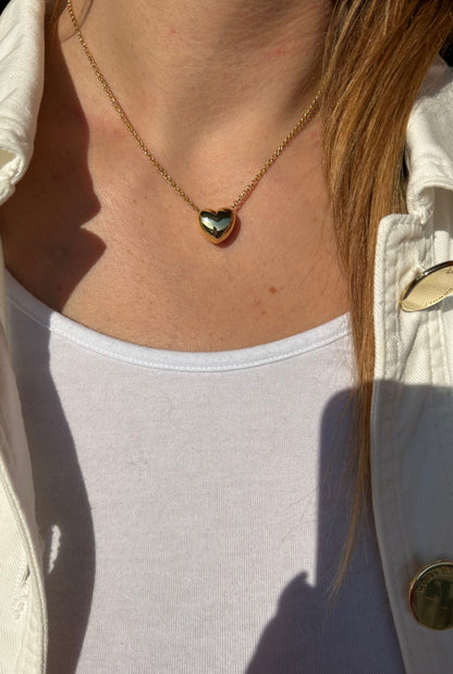 Collana Big Heart - Cuore In Linea Medio  -