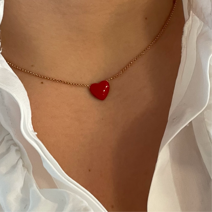 Collana Jolie - Cuore Rosso -